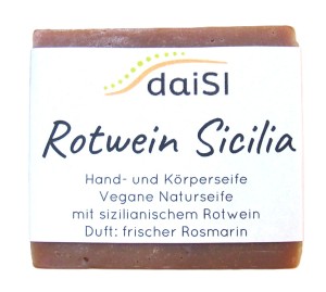 Naturseife Rotwein Sicilia